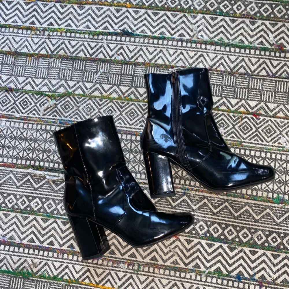 Fun Faux Leather Boots - Picture 3 of 5
